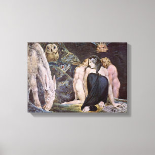 William Blake - Hecate; Night of Enitharmon's Joy Canvas Afdruk