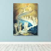 William Blake Jacob's Ladder Canvas Afdruk (Insitu (Houten vloer))