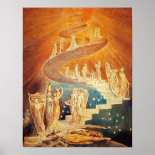William Blake: Jacob's Ladder Poster