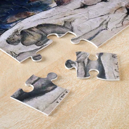 William Blake le puzzle de tourbillon d'amants (Côté)