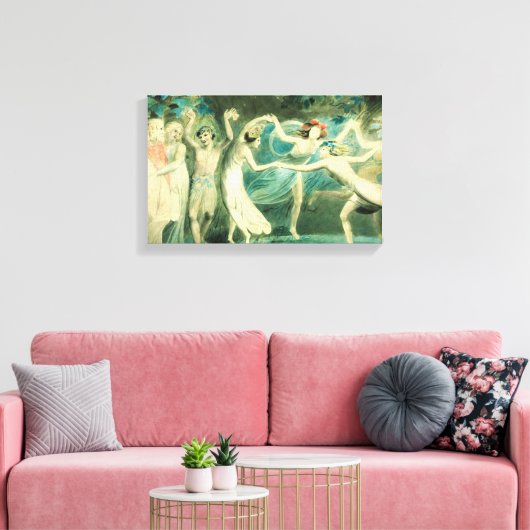 William Blake Midsummer Night’s Dream Canvas Print (Insitu (Woonkamer))