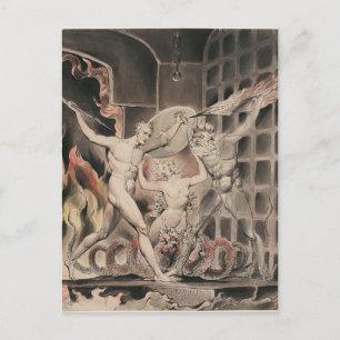 William Blake: Milton's Paradise Lost Briefkaart