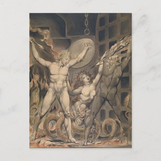 William Blake: Milton's Paradise Lost Briefkaart (Voorkant)
