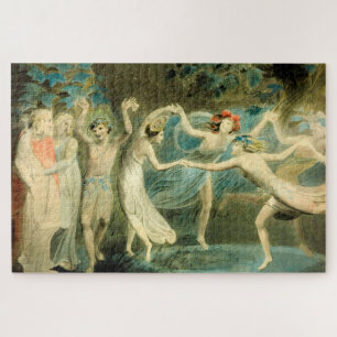 William Blake Oberon, Titania en Puck met Fairie Legpuzzel
