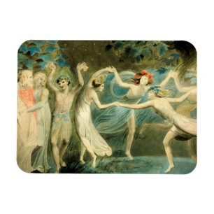 William Blake Oberon, Titania en Puck met Fairie Magneet