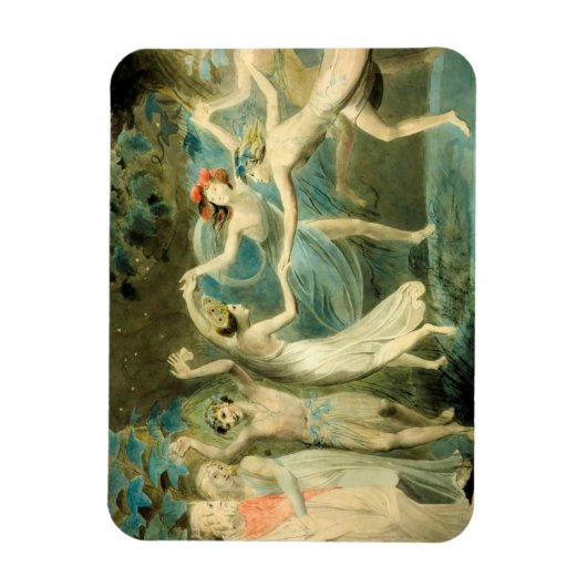 William Blake Oberon, Titania en Puck met Fairie Magneet (Verticaal)