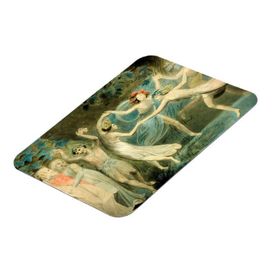 William Blake Oberon, Titania en Puck met Fairie Magneet (Linkerzijde)