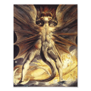 William Blake Red Dragon Print Foto Afdruk