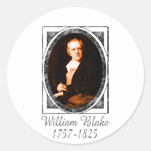 William Blake Ronde Sticker (Voorkant)