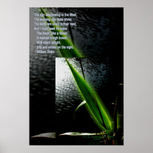 William Blake "stil delight" gedicht citeert poste Poster