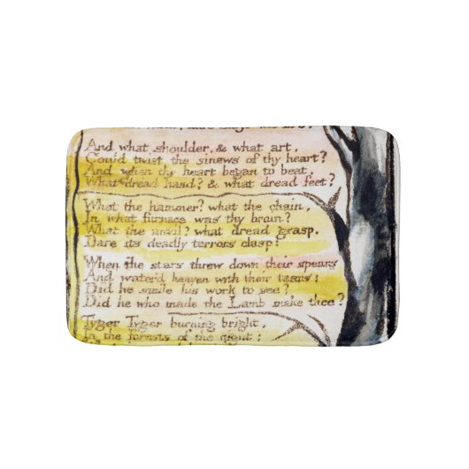 William Blake | "The Tyger", bord 36 (Bentley 42) Badmat (Voorkant)