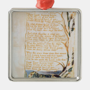 William Blake The Tyger, van Sangen of Innocence Metalen Ornament