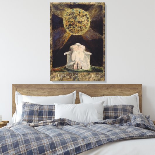 William Blake Urizen CC0487 Canvas Afdruk (Insitu (Slaapkamer))