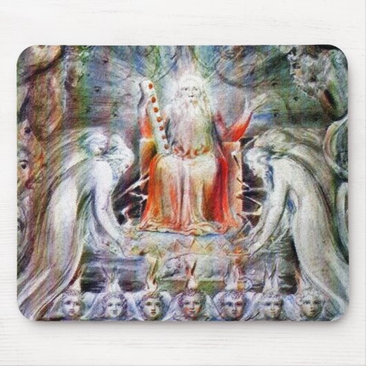 William Blake: Voor de goddelijke troon Muismat (Voorkant)