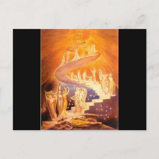 William Blake's Jacob's Ladder Briefkaart (Voorkant)