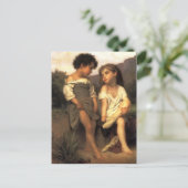 William Bouguereau- Aan de rand van de Brook Briefkaart (Staand voorkant)
