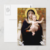 William Bouguereau - De Madonna van de Lilies Briefkaart (Voorkant / Achterkant)
