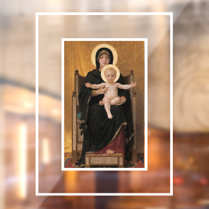 William Bouguereau Maagd en Kind Raamsticker