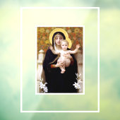 William Bouguereau Maagd en Kind Raamsticker (Vel 3)