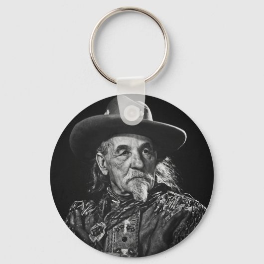William Buffalo Bill Cody  Portrait Sleutelhanger (Voorkant)