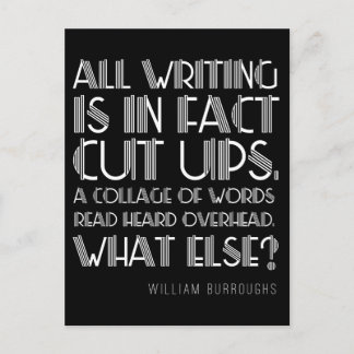 William Burroughs "Cut Ups" Schrijven Briefkaart
