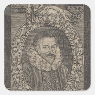 William Camden, c.1636 Vierkante Sticker