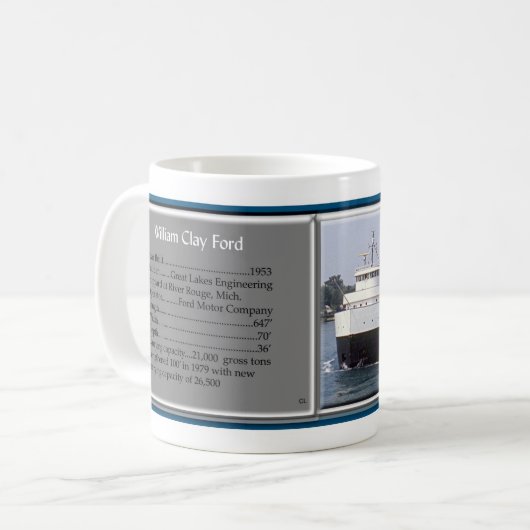 William Clay Ford info mug (Devant gauche)