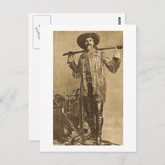 William Cody - Frontiersman (Sepia) Briefkaart (Voorkant / Achterkant)