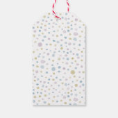 William Confetti Waterverf Stippen Gift Label Cadeaulabel (Achterkant)