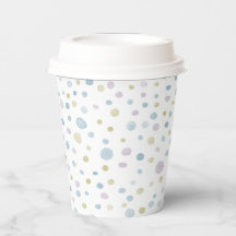 William Confetti Waterverf Stippen Paper Cup