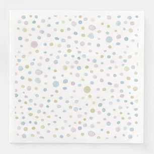 William Confetti Waterverf Stippen Papieren Servet