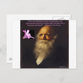 William Cullen Bryant Flower Poem Briefkaart (Voorkant / Achterkant)