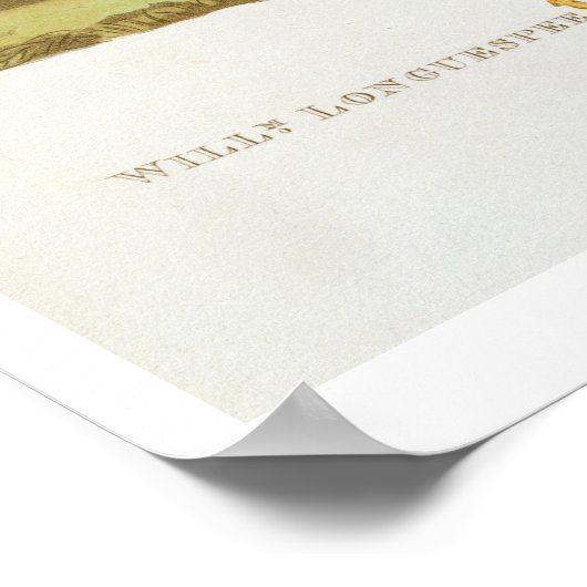 William de Longuespee, 3rd Earl of Salisbury (d.12 Poster (Hoek)