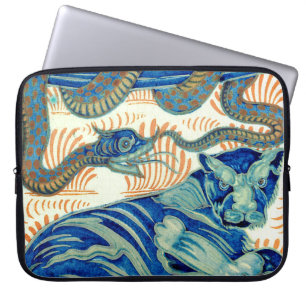William de Morgan De tijger en de slang Laptop Sleeve
