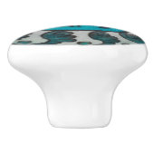 William De Morgan Dragon Ceramic Knob Keramische Knop (Zijkant)