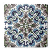 William De Morgan Floral Pattern Tegeltje (Voorkant)