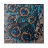 William De Morgan - Peacock - Carreau 3 de 3 (Devant)