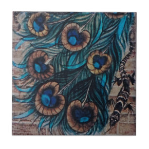 William De Morgan - Peacock - Tegel 3 van 3 Tegeltje