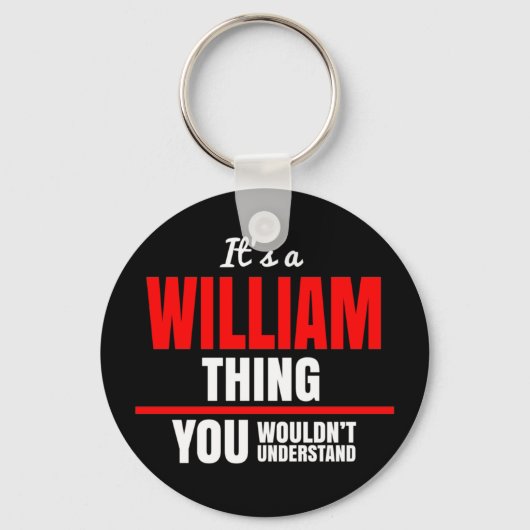 William ding dat je niet zou begrijpen sleutelhanger (Voorkant)