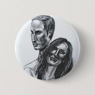William en Catherine badge Ronde Button 5,7 Cm