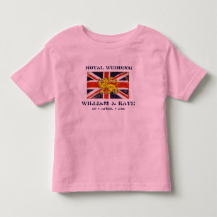 William en Kate koninklijke bruiloft peuter T-shir Kinder Shirts