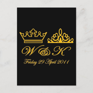 William en Kate Royal Wedding Briefkaart