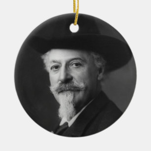 William F. Cody ook bekend onder de naam Buffalo B Keramisch Ornament