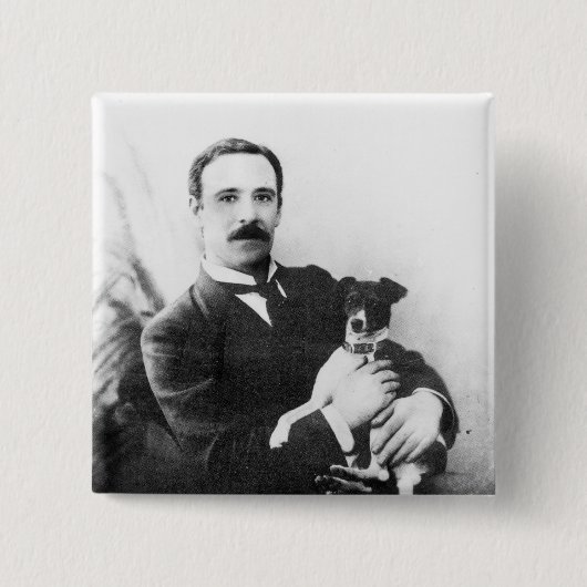 William Friese-Greene Vierkante Button 5,1 Cm (Voorkant)