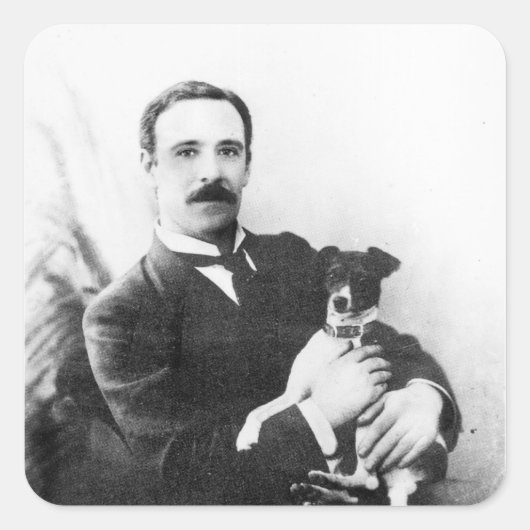 William Friese-Greene Vierkante Sticker (Voorkant)