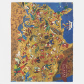 William Gropper's America - Cartoon Folklore Fleece Deken (Voorkant)