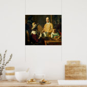 William Harvey demonstreert tegen Charles I Poster (Keuken)