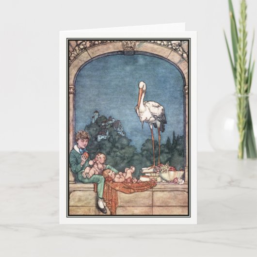 William Heath Robinson - de Ooievaars Aankondiging (Voorkant)