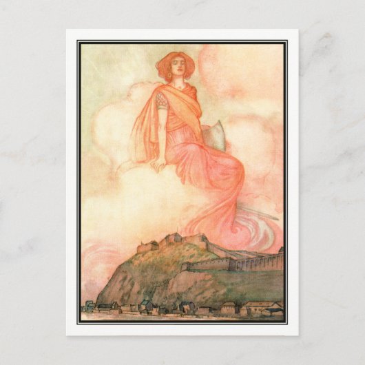 William Heath Robinson - Een lied van het Engels Briefkaart (Voorkant)