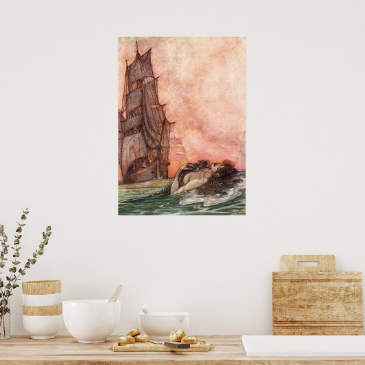 William Heath Robinson - Een lied van het Engels Poster (Keuken)